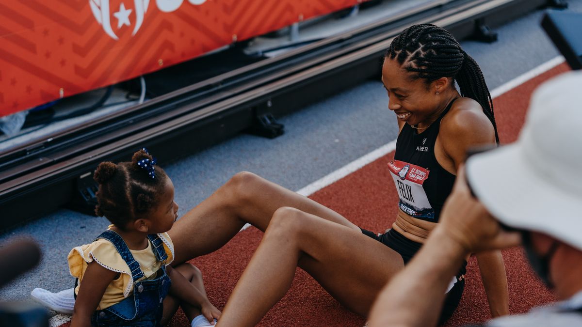 preview for Allyson Felix Finishes Second in the 400 Meters and Makes Her Fifth Olympic Team