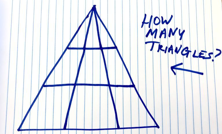 How Many Triangles Do You See - Viral Math Problem Triangle