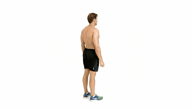 Standing, Shoulder, Arm, Human leg, Joint, Knee, Shorts, Leg, Calf, Exercise equipment, 