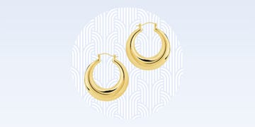 a pair of gold rings