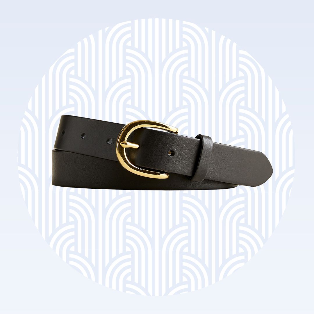 J.Crew: Leather Belt With Anchor Buckle For Women
