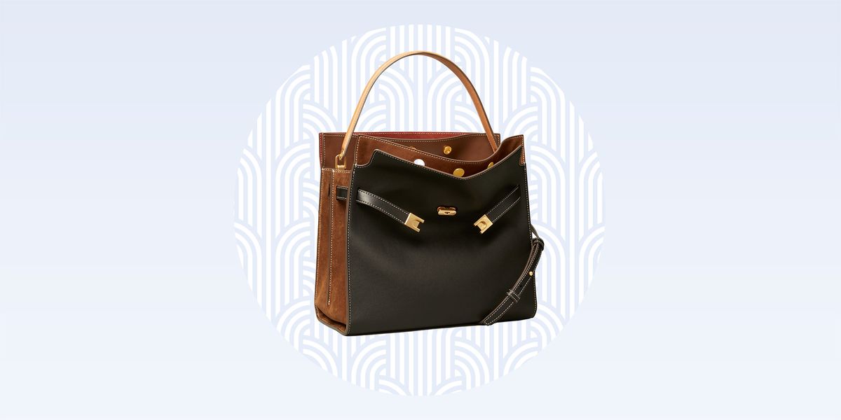 Lee Radziwill Double Bag - Tory Burch - Leather - Brown