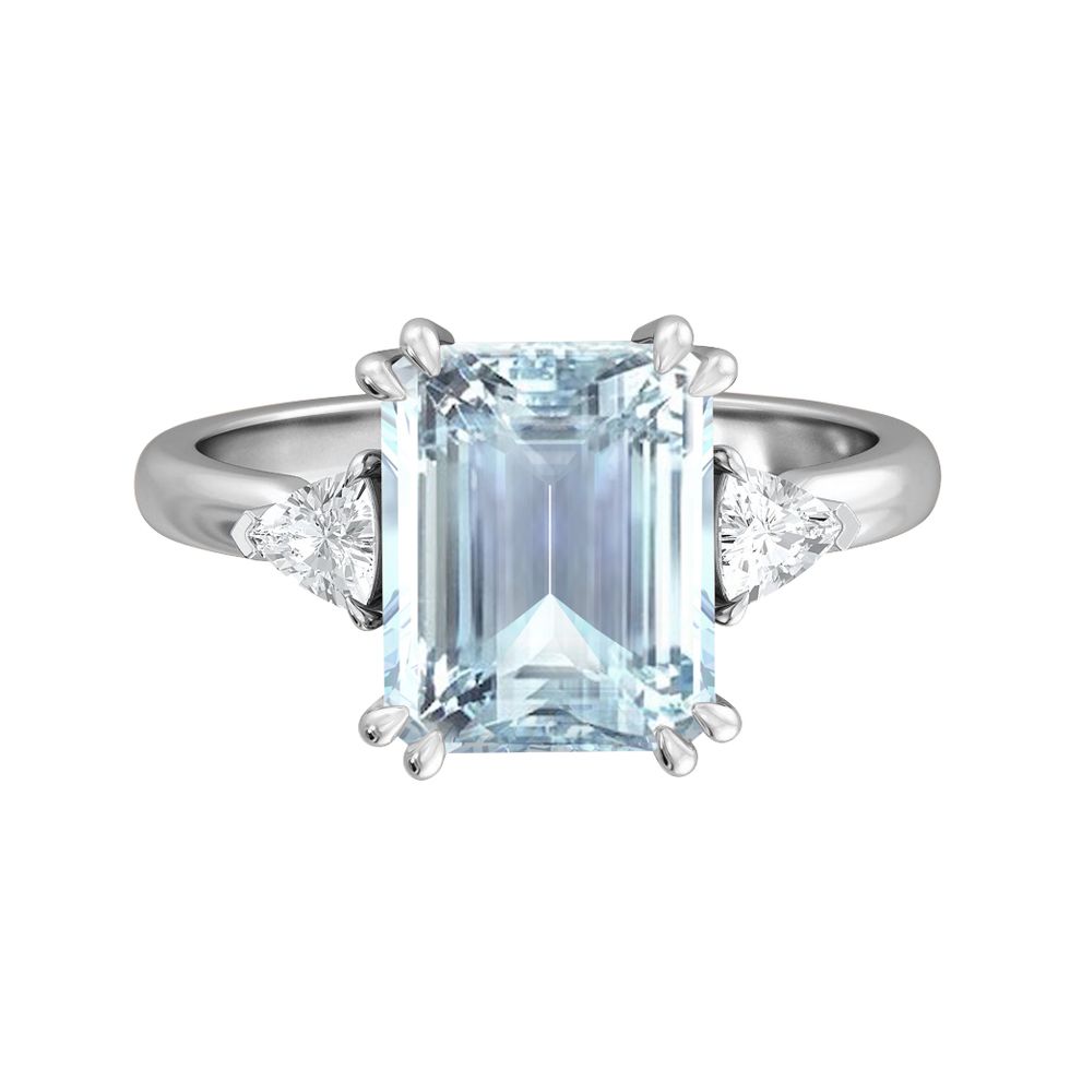 best emerald cut engagement rings fenton