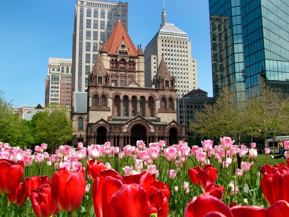 trinity church, copley square, boston usa