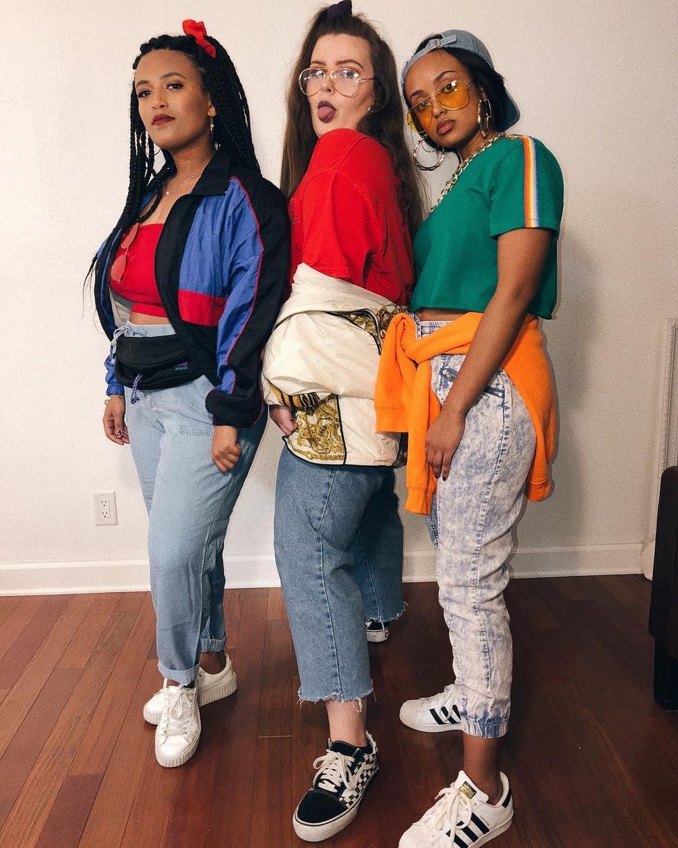 90s girl trio costume