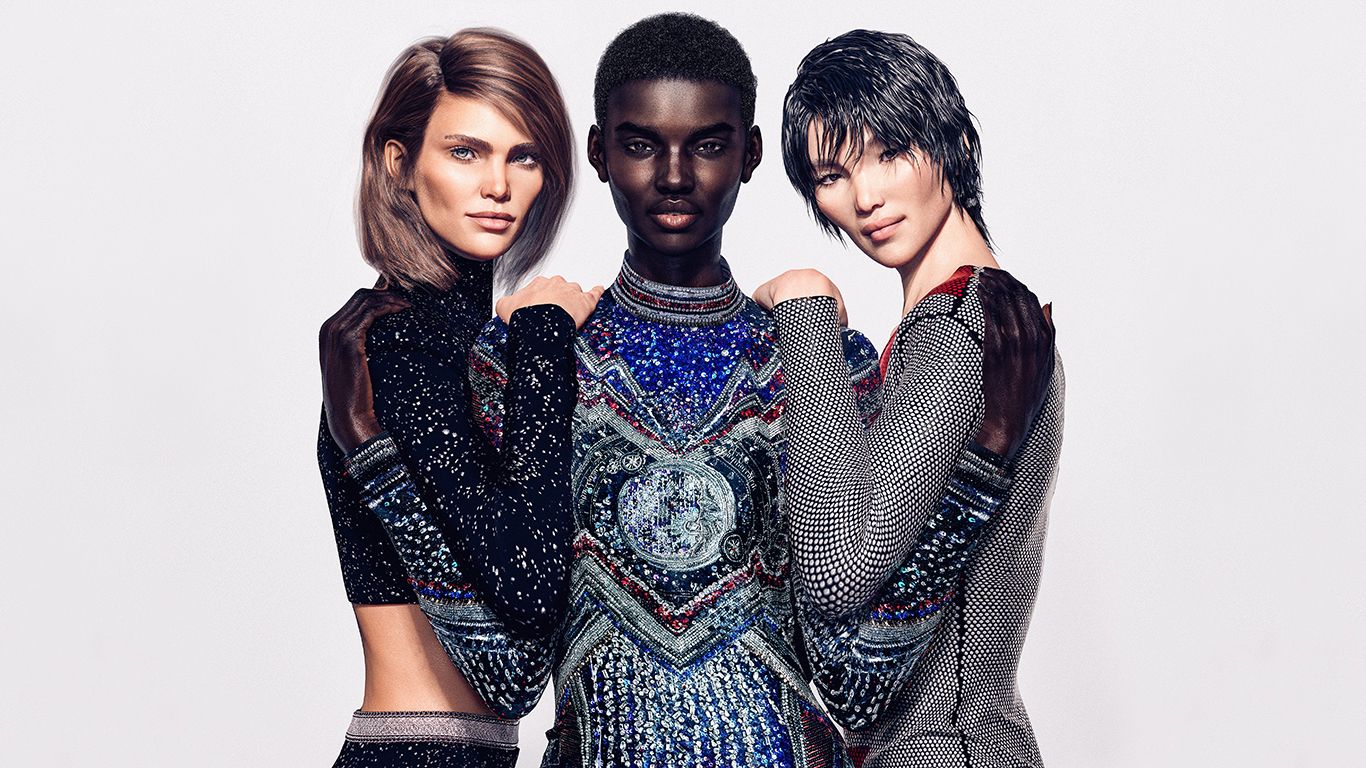 Balmain CGI Model Campaign