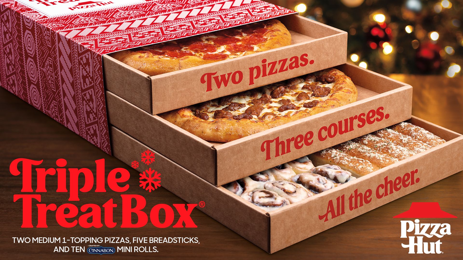 Onderhandelen spons Soeverein Pizza Hut's Triple Treat Box Is Back And Full Of Pizza, Breadsticks, And  Cinnamon Rolls