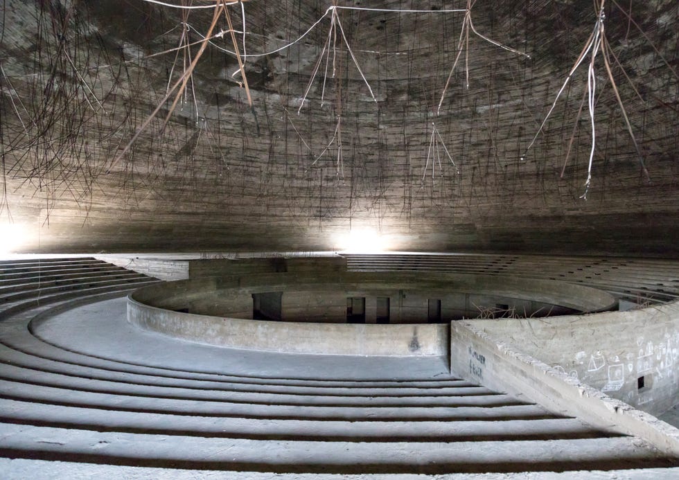 dome shaped theatre designed by oscar niemeyer in tripoli, lebanon