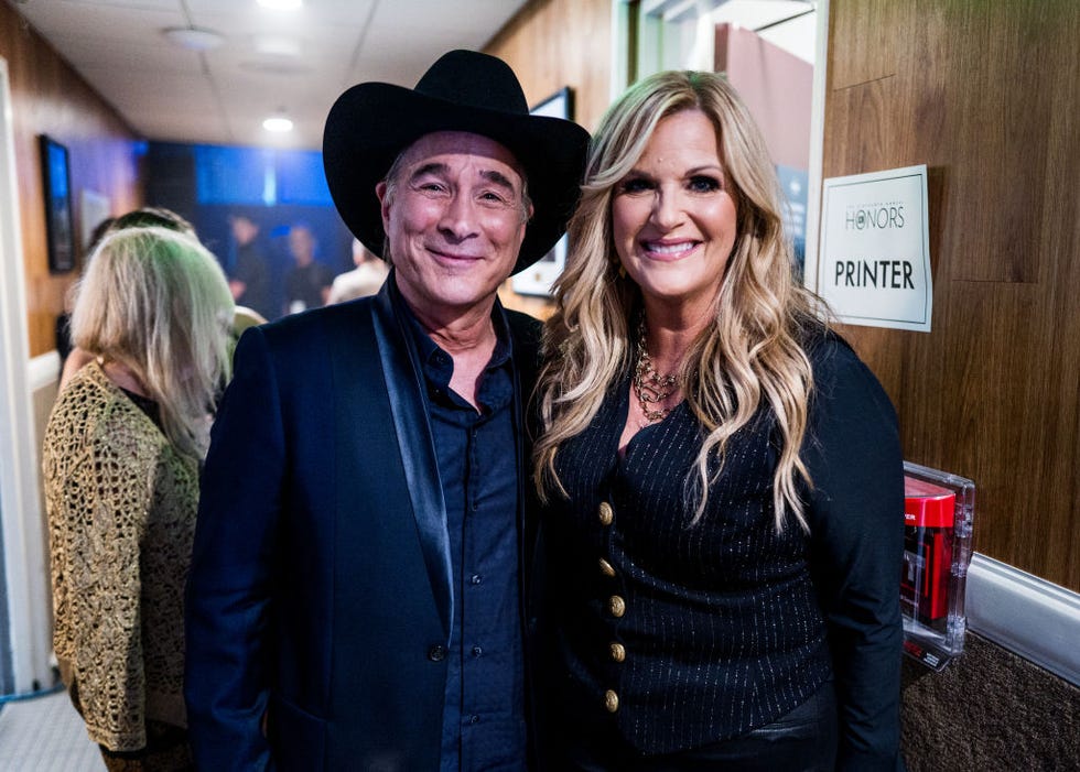 nashville, tennessee august 23 l r clint black and trisha yearwood attend the 16th annual academy of country music honors at ryman auditorium on august 23, 2023 in nashville, tennessee photo by john shearergetty images for acm