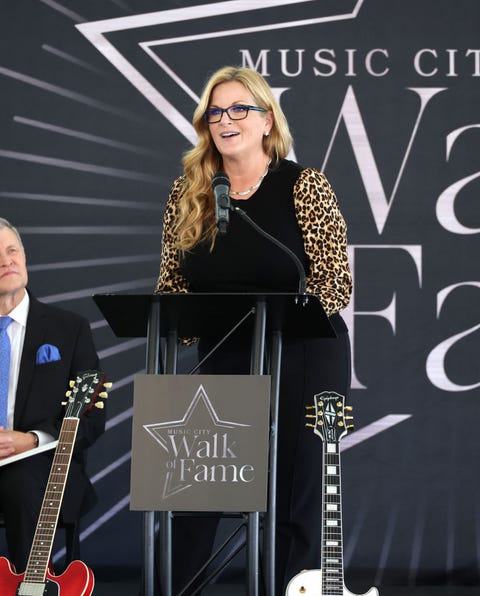 nashville, tennessee   october 10  trisha yearwood attends the 2022 music city walk of fame induction ceremony at music city walk of fame park on october 10, 2022 in nashville, tennessee photo by jason kempingetty images