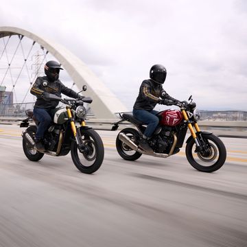 triumph scrambler 400 x and speed 400 motorcycles