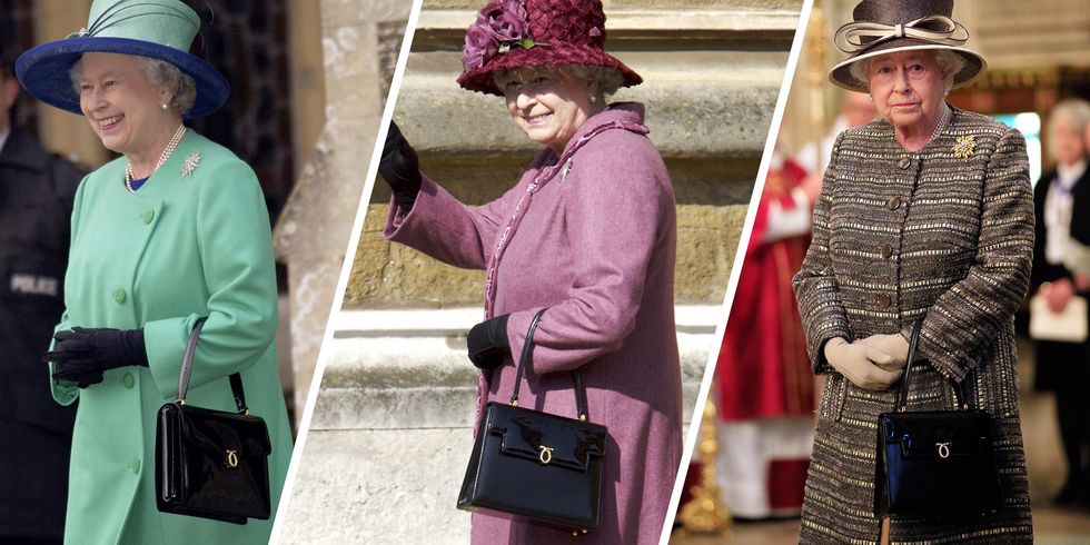 Queen Elizabeth carrying the Triviata launer