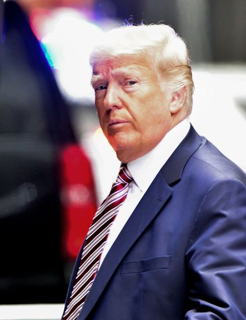 new york, new york   may 24  former us president donald trump arrives to trump tower in manhattan on may 24, 2021 in new york city photo by james devaneygc images