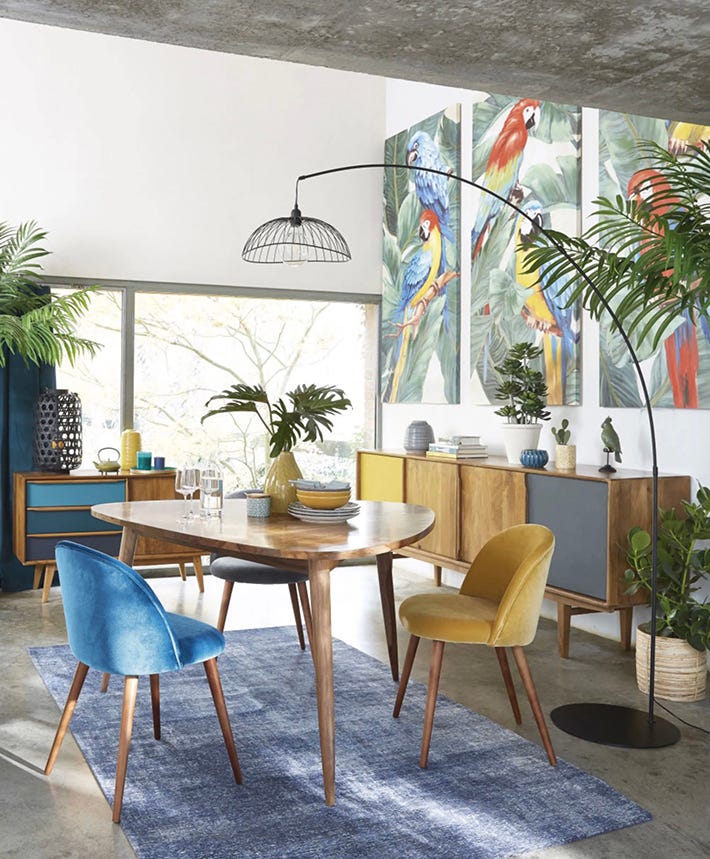 tríptico vinilo tropical, de maisons du monde