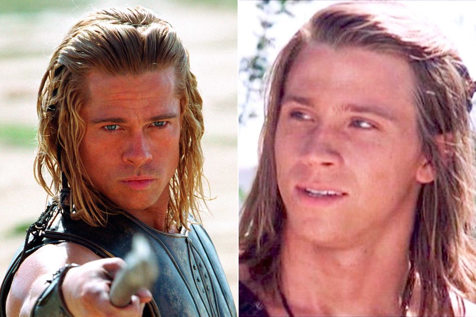 Brad Pitt y Garret Hedlung en la película 'Troya'