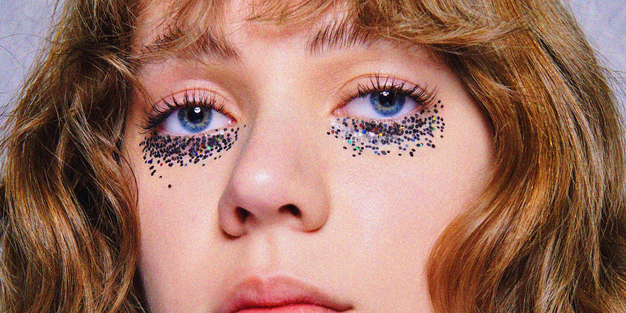 trucco per gli occhi glitterati