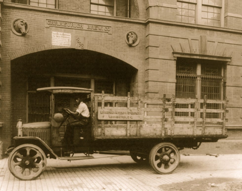 african american brewery trucker delivery driver