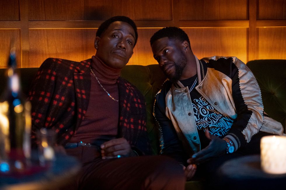 true story l to r wesley snipes as carlton and kevin hart as kid in episode 101 of true story cr adam rosenetflix © 2021