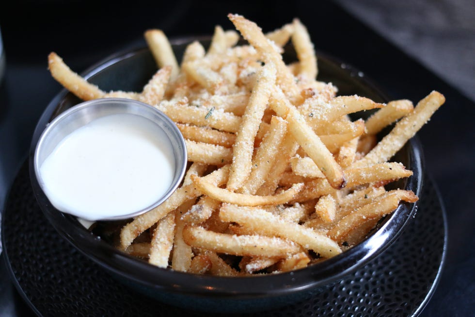 truffle french fries with Parmesan cheese