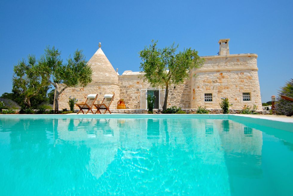 Blue, Swimming pool, Property, Building, Azure, Vacation, Estate, Villa, Summer, Tourism, 