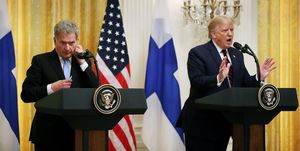 President Trump Hosts The President Of Finland At The White House