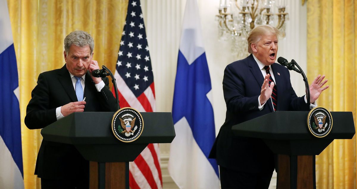 President Trump Hosts The President Of Finland At The White House