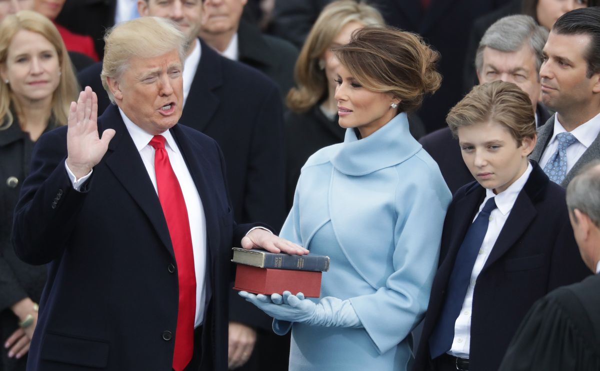 on the west front of the us capitol on january 20, 2017 in washington, dc in today's inauguration ceremony donald j trump becomes the 45th president of the united states
