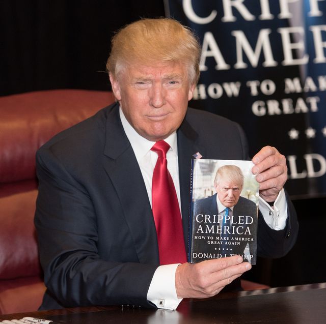 new york, ny   november 03  donald trump attends a book signing of his new book "crippled america" at trump tower on november 3, 2015 in new york city  photo by noam galaiwireimage