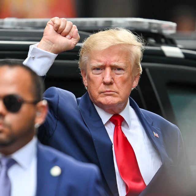 new york, new york   august 10  former us president donald trump leaves trump tower to meet with new york attorney general letitia james for a civil investigation on august 10, 2022 in new york city  photo by james devaneygc images