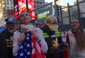 republican candidate trump holds rally in new york