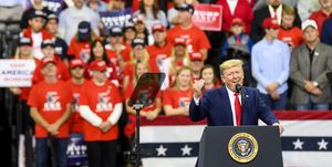 President Trump Holds Campaign Rally In Minneapolis