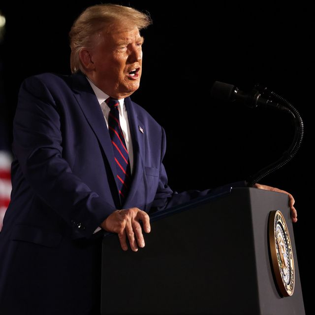 washington, dc   august 27 us president donald trump delivers his acceptance speech for the republican presidential nomination on the south lawn of the white house on august 27, 2020 in washington, dc trump gave the speech in front of 1500 invited guests photo by alex wonggetty images