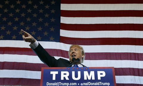 Republican Presidential Candidate Donald Trump Holds Rally In Mesa, Arizona