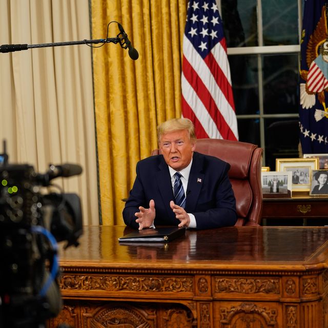 President Trump Addresses Nation From White House On Coronavirus