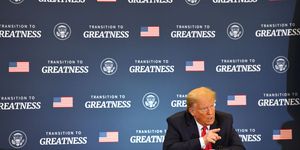 us president donald trump joins a roundtable in support of commercial fishermen, in bangor, maine, on june 5, 2020 photo by nicholas kamm  afp photo by nicholas kammafp via getty images