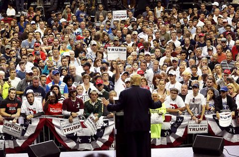 Donald Trump Holds A Campaign Rally In Tampa
