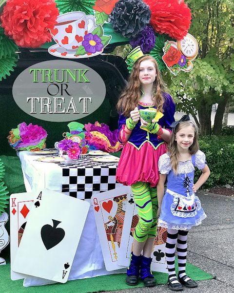 trunk or treat ideas mad hatter tea party