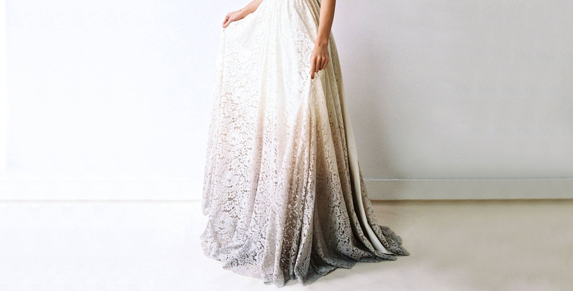 Dip Dye Wedding Dress