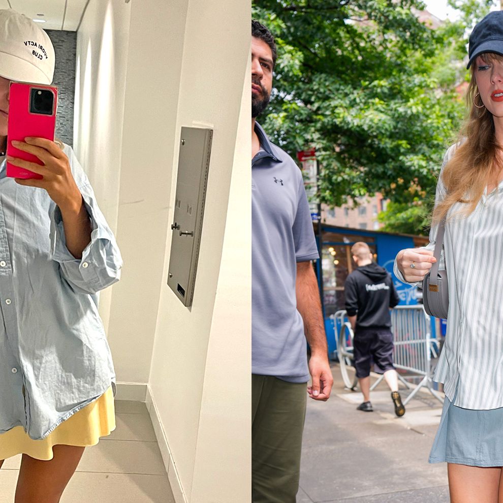 Taylor Swift Preppy Skirt, Loafers, Oversized Shirt Outfit Dupes 2023