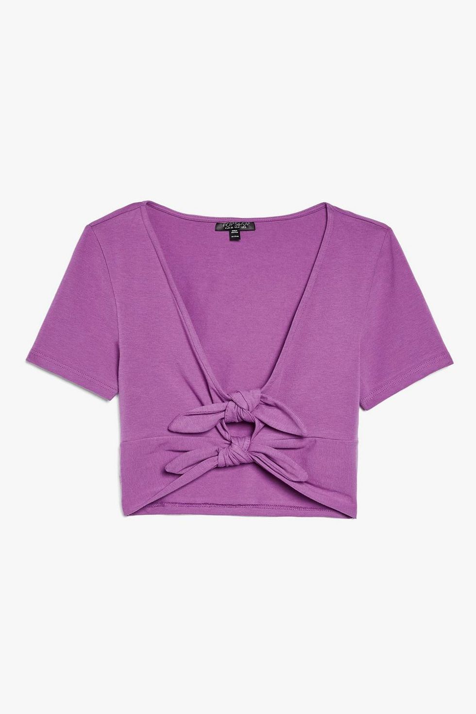 Clothing, Sleeve, T-shirt, Purple, Violet, Pink, Crop top, Magenta, Outerwear, Top, 