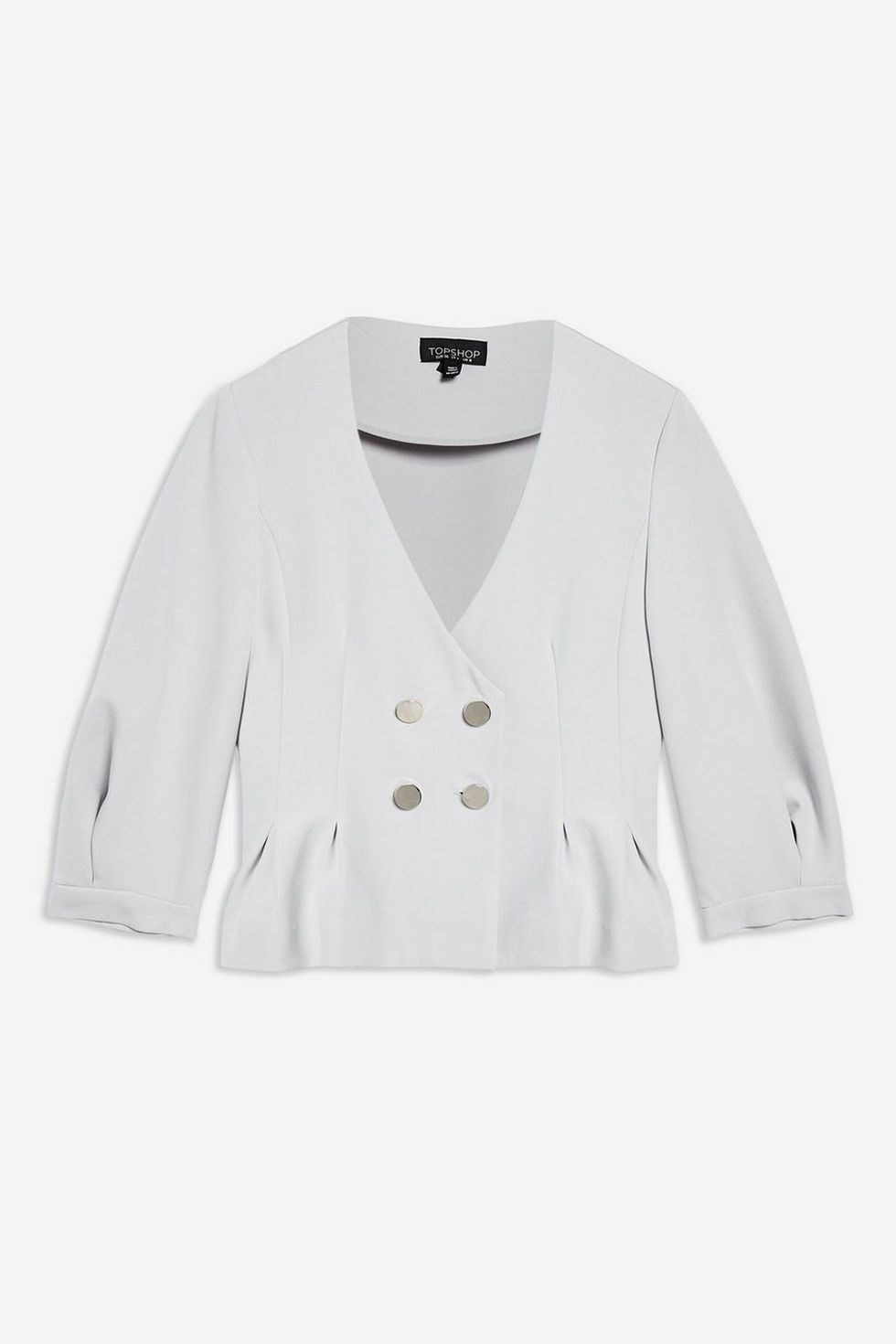 Clothing, White, Outerwear, Jacket, Sleeve, Blazer, Coat, Button, Top, Collar, 