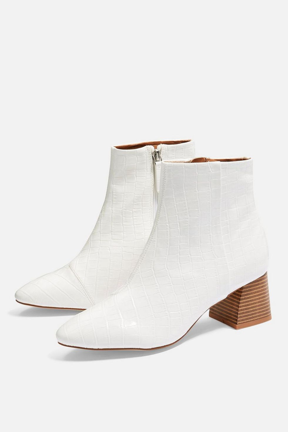 Footwear, White, Shoe, Beige, Boot, Joint, Leather, Wedge, 