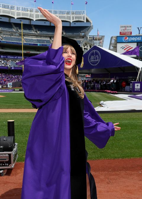 new york, new york   may 18 taylor swift arrives to deliver the new york university 2022 commencement address at yankee stadium on may 18, 2022 in new york city photo by dia dipasupilgetty images