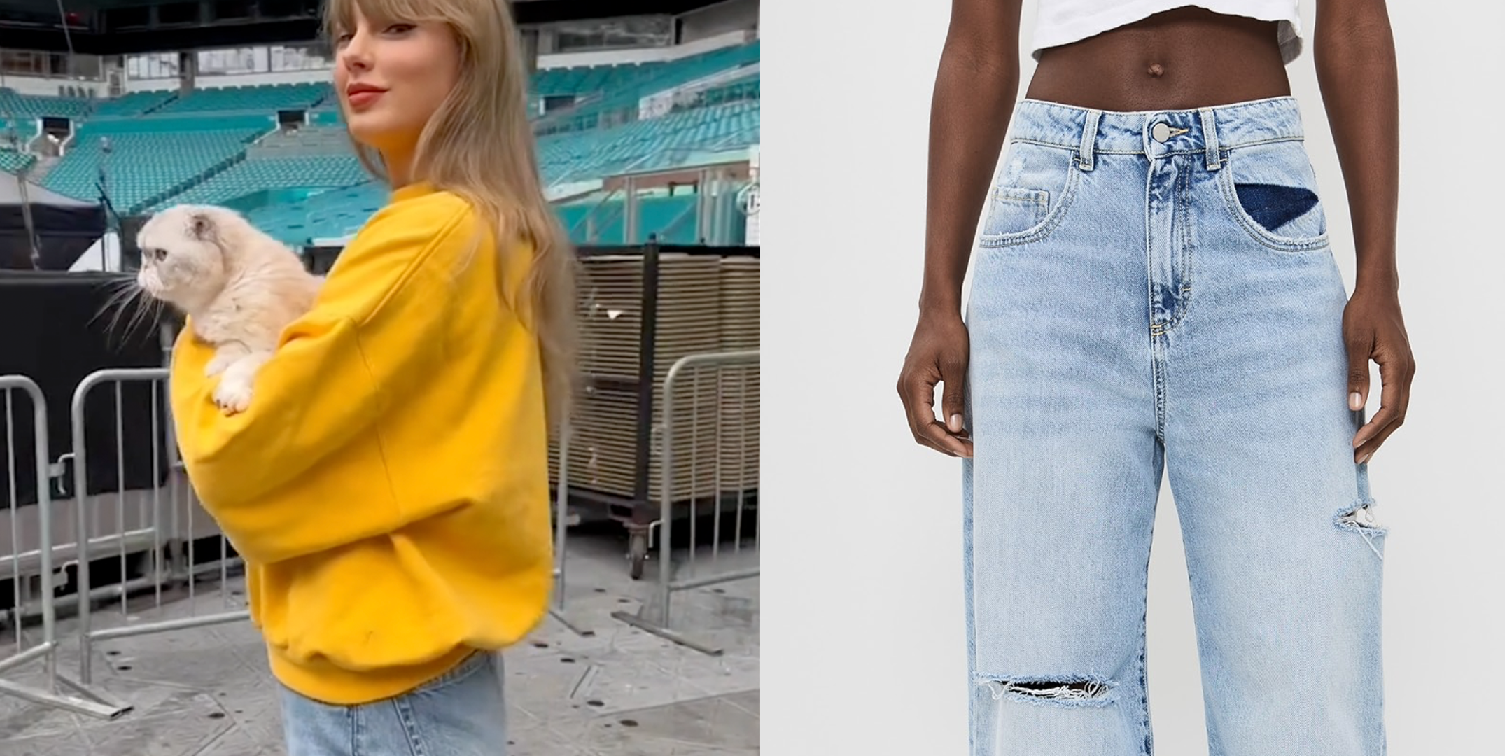 Taylor Swift Wore the Coolest Jeans in Her Latest TikTok—Here's Where to Get 'Em