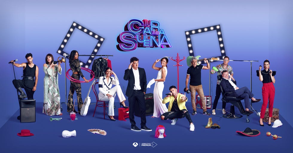 manel fuentes y los concursantes de tu cara me suena 9 en el posado promocional de su edición