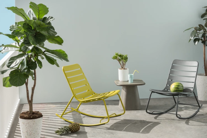 Houseplant, Flowerpot, Furniture, Green, Yellow, Room, Table, Leaf, Chair, Plant, 