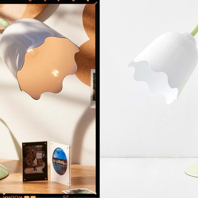 we're obsessed with this urban outfitters tulip lamp