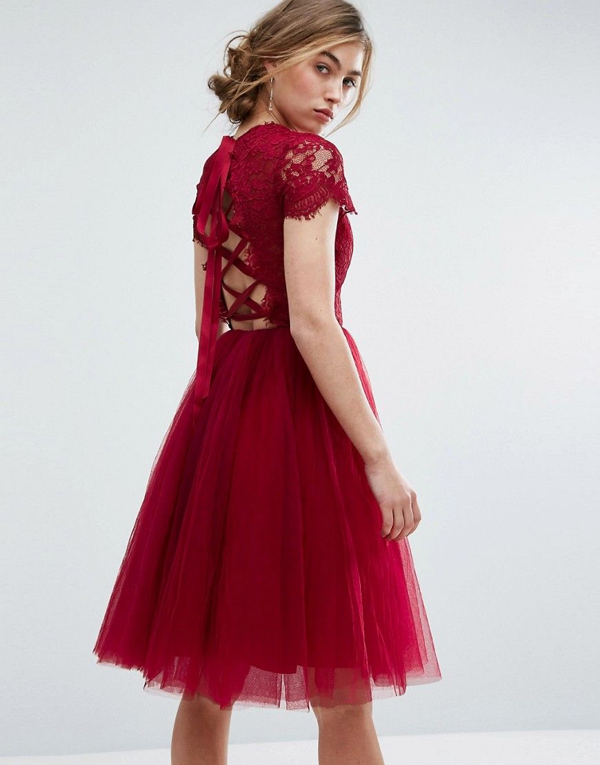 Chi chi london top red prom dress