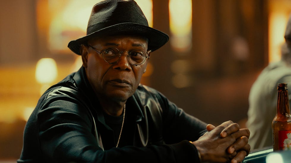 samuel l. jackson como russell lee washington jr. en la serie original de paramount+ tulsa king. crédito de la foto: brian douglas/paramount+. ©2025 viacom international inc. todos los derechos reservados.