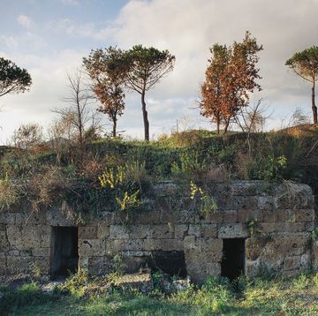 tumulus tombs, banditaccia etruscan necropolis
